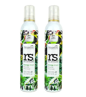 2x 300ml Nouvelle RS Energy Shape Mousse starker Halt