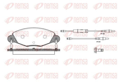 REMSA 0827.04 Bremsbelagsatz, Scheibenbremse Vorne für CITROËN C5 I II