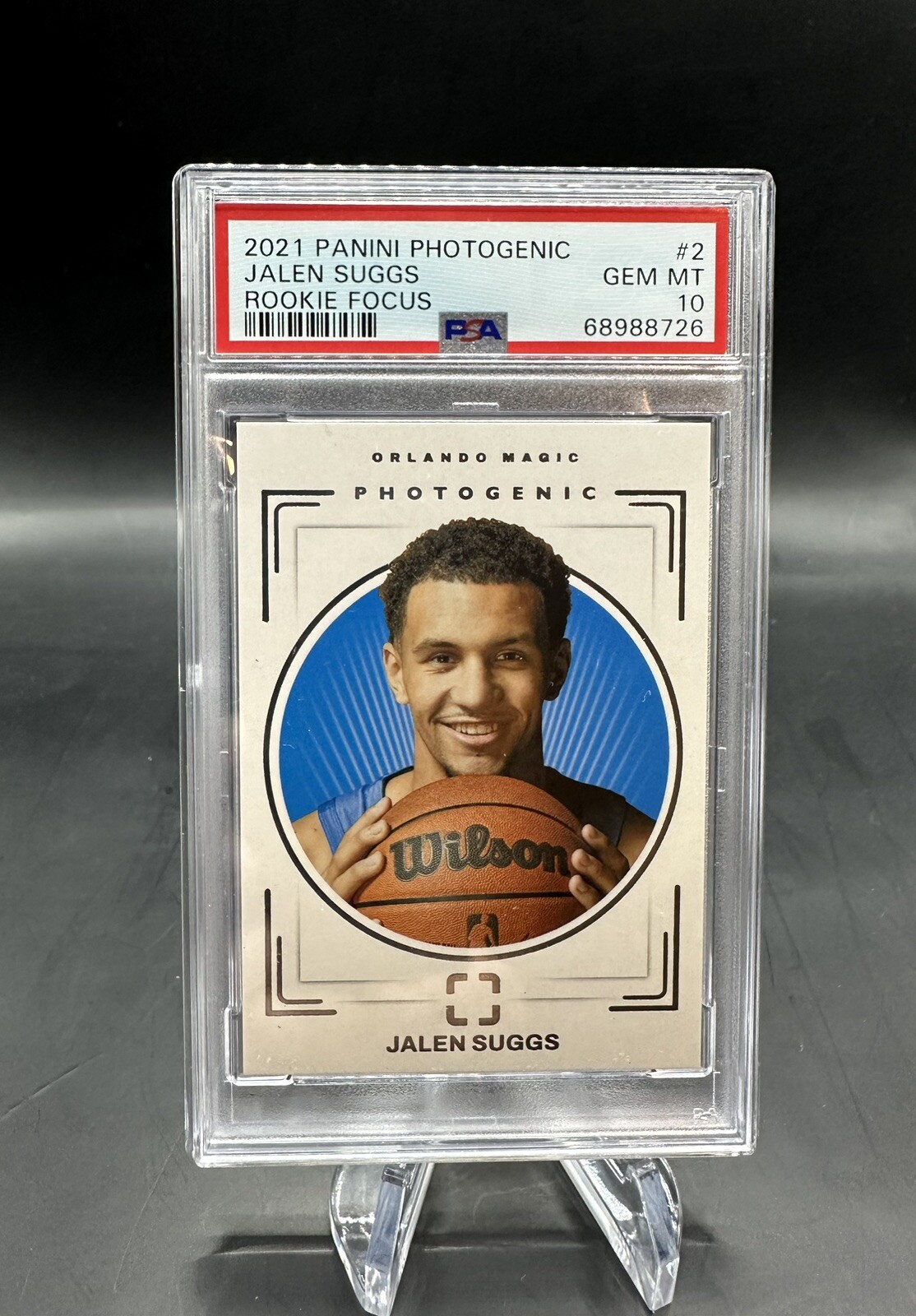 2021 Panini Photogenic Jalen Suggs Rookie Focus #2 PSA 10
