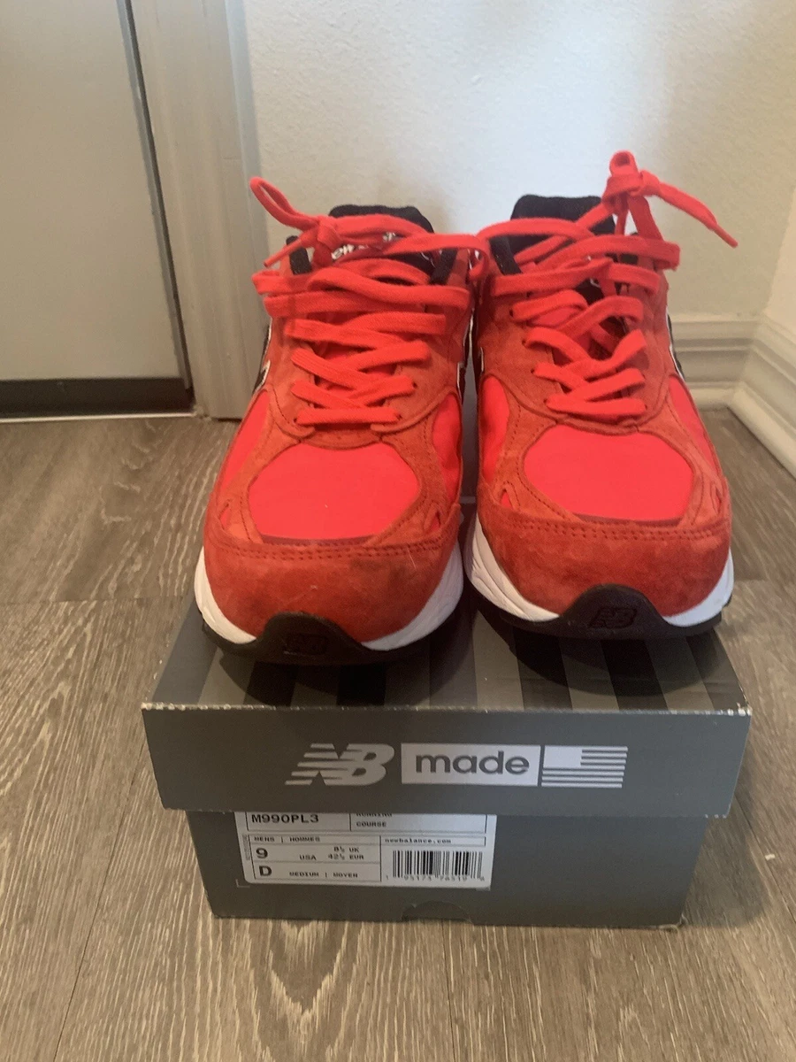 Size 9 New Balance 990 V3 Red 2021 eBay
