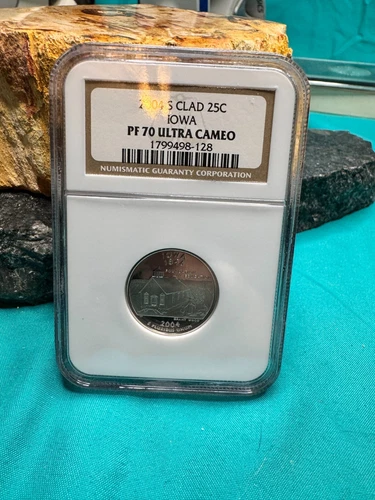 NGC-PF-70 Ultra Cameo 2004-S  Proof Clad IOWA State Quarter - MA101