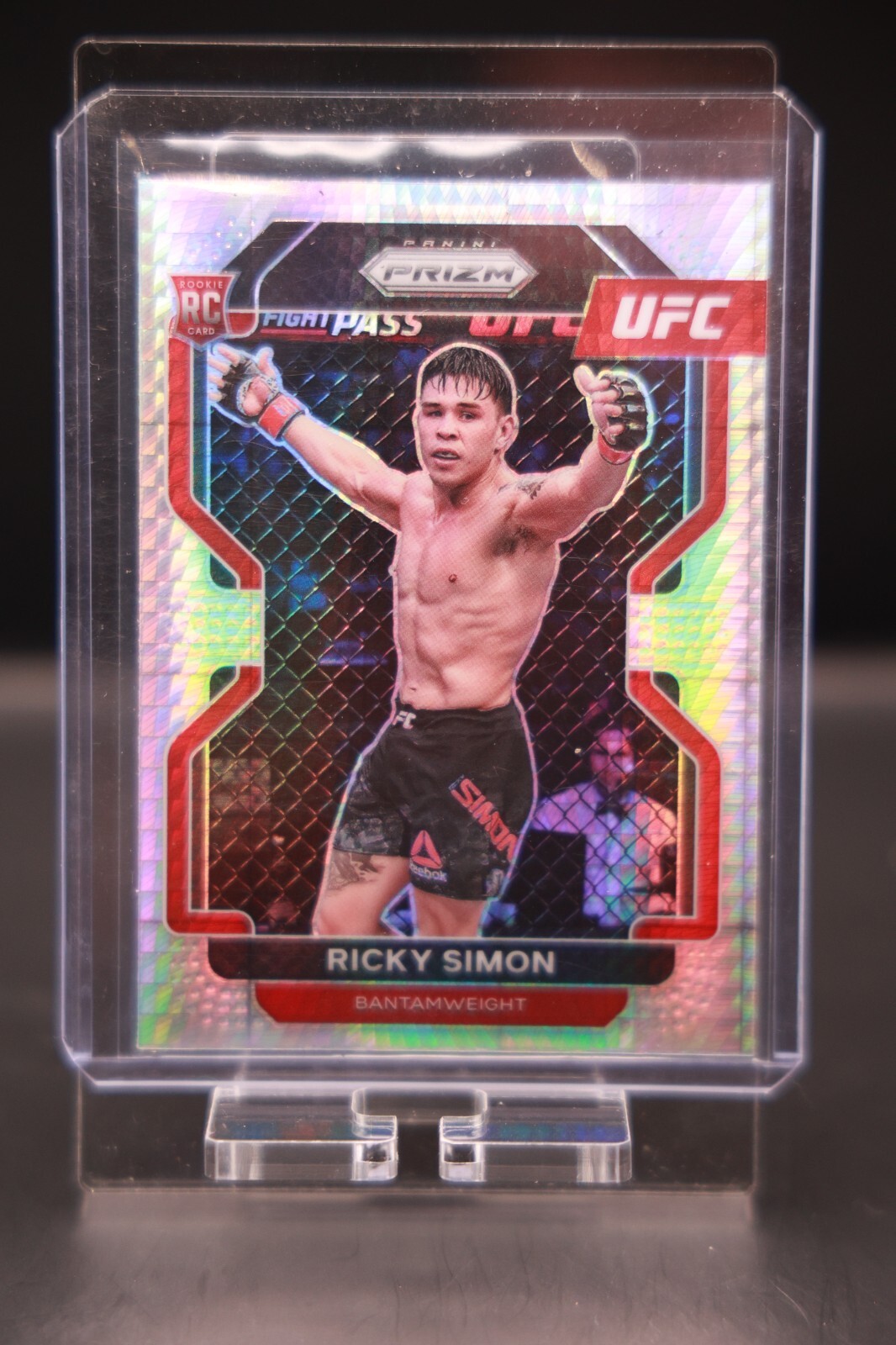 2022 Panini Prizm UFC - Ricky Simon #112 (RC) Rookie Silver Prizm
