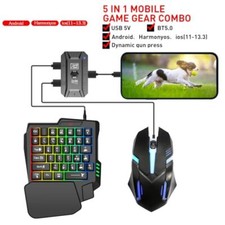 teclado de una mano gamer mecanico y mouse para ps4 pc celular xbox one computad