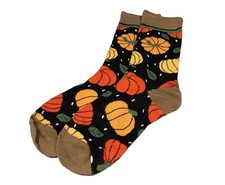Fall Leaves Pumpkins Fall Thanksgiving Socks Women Cute Socks Novelty Fun Socks