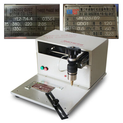 110V Electric Marking Machine Metal Label Dot Peen Nameplate Coding Machine