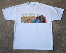 Camisa Promocional Vintage Star Wars Episodio 1 Corredor Para Hombre XXL Nintendo N64 Blanca