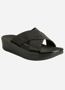 Ashley Stewart Women's Sandals GXA20075-0 Black Size 8 Wide | eBay