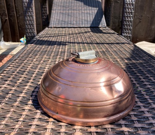 Antik Vintage Wafax Kupfer Heißwasserflasche Tank Fuß Bettwärmer Nr. 8849839 (2)