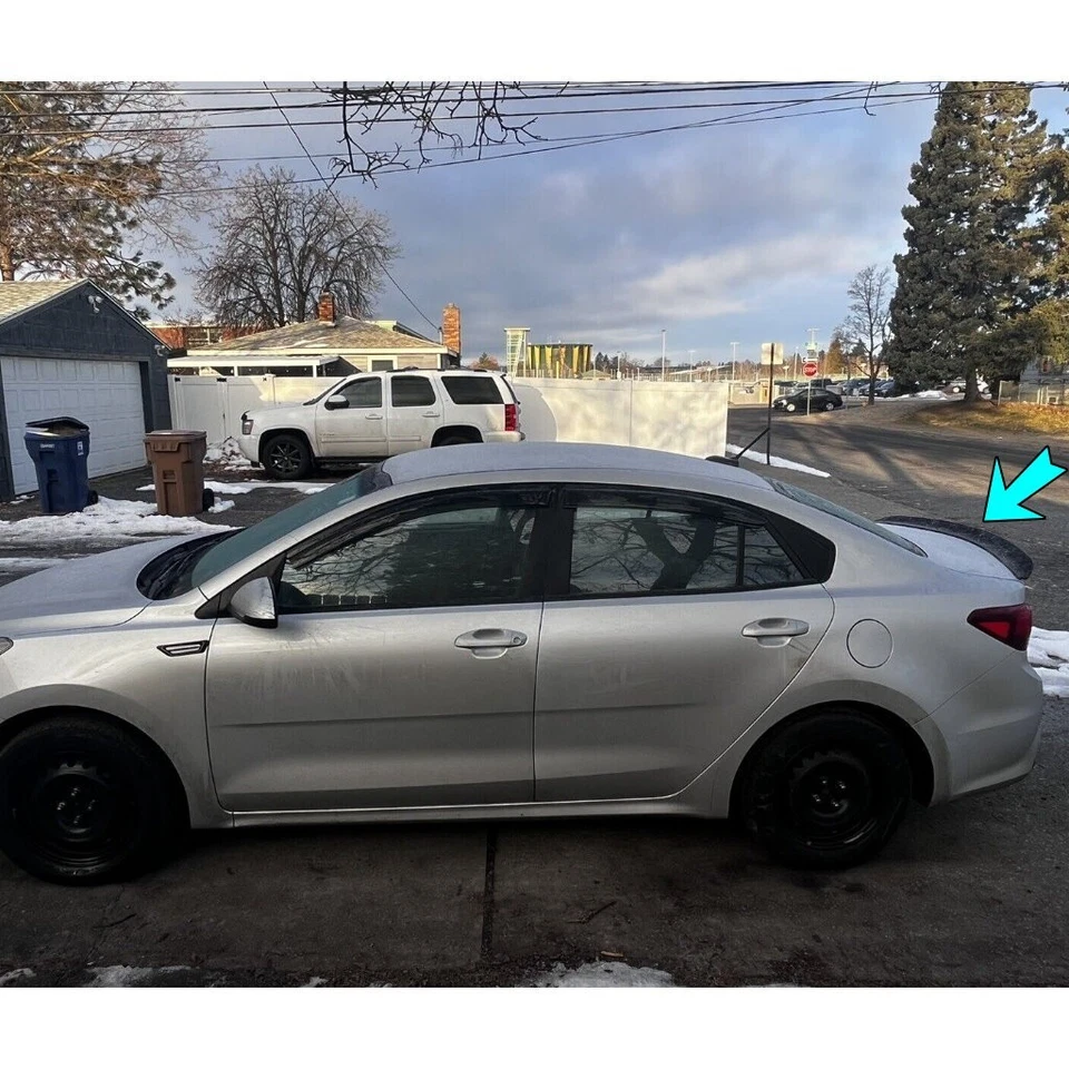Alerón trasero de maletero tipo pico de pato para Kia Rio YB 2017~2020 sedán Foto 2 de 4