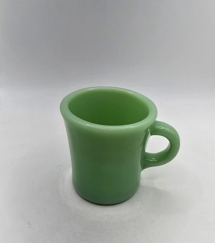 Vintage Fire King Jadeite Restaurant  Coffee Mug C Handle Thick