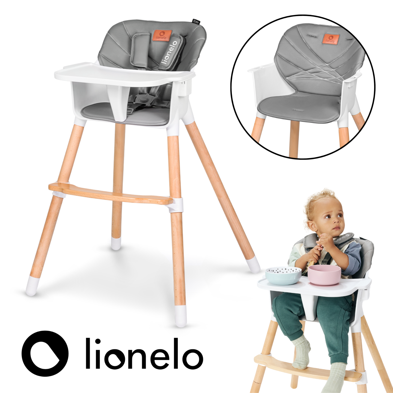 Seggiolone per bambini 2 in 1 seggiolone per bambini seggiolone da pranzo...