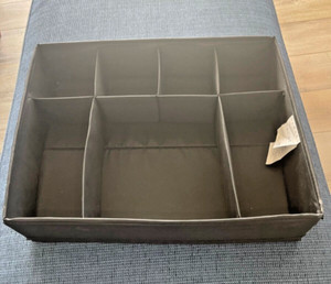 Ikea black polyester draw organizer (folds flat)