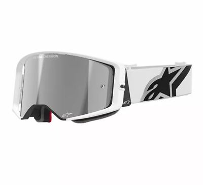Alpinestars 2026 Brille Supertech Corp Absolute Vision Weiß Spiegel Silber