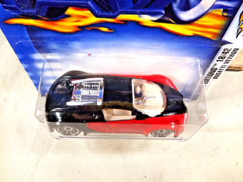 2003 Hot Wheels #30 First Editions 18/42 BUGATTI VEYRON Red w/Chrome 10 Spokes - Picture 3 of 5