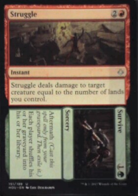 Struggle // Survive - Hour of Devastation: #151, Magic: The Gathering Nm R120