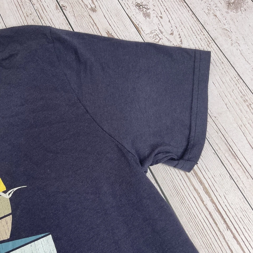 Sperry Top Sider Graphic T Shirt Sunset Beach Mens Large Navy Blue Short Sleeve - Image 4 of 4