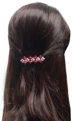 2 Set of 5 (10 Count) Med Size Barrettes for Women Hair Styling 5 Clrs NF500-5-8 - Picture 10 of 11