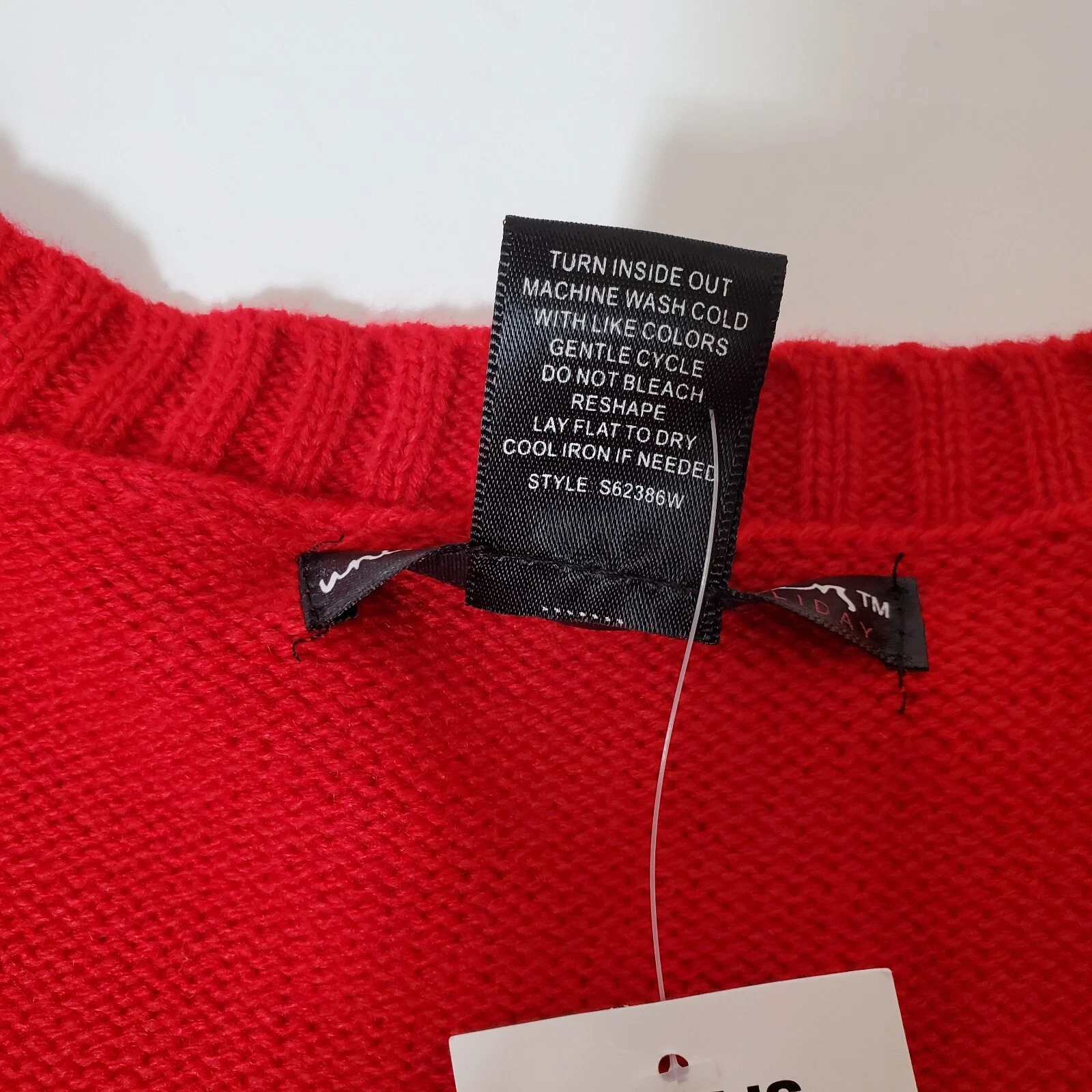 United States Sweaters Womens Red Knit Rudolph Christmas Ugly Sweater SZ 2X