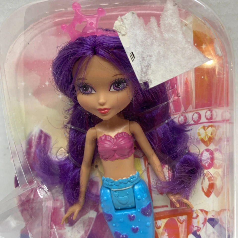 Mini boneca Barbie 2015 sereia Dng07 Dng09 cabelo roxo raro - Imagem 2 de 4