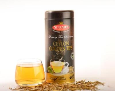 Ceylon Black Tea St.Clair's Golden Tips 100% Pure White Tea 40g Luxury Premium