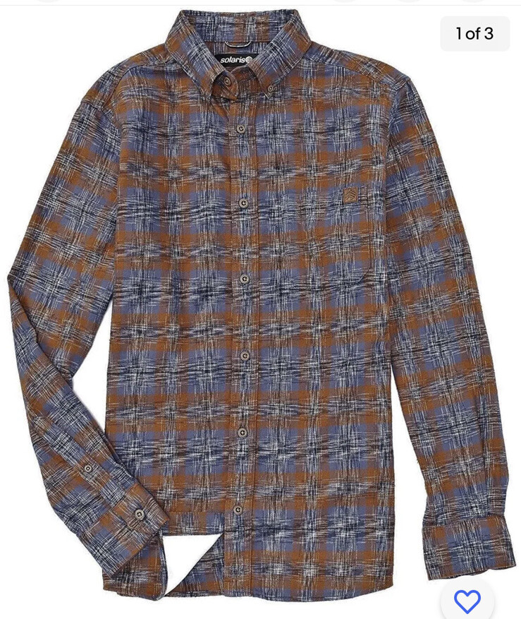 NWT Dillards Men's Solaris Outdoors 2XB Plaid Long Sleeve Pocket Button Up Shirt | eBay NWT Dillards Men's Solaris Outdoors 2XB Plaid Long Sleeve Pocket Button Up Shirt | eBay