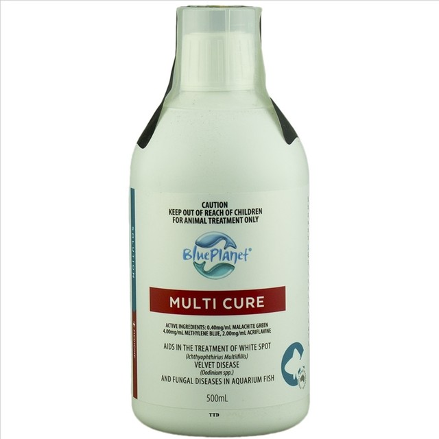 Blue Multi Cure 500ml Treatment White Spot Velvet Disease
