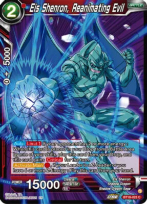 NM-Mint DBS:M Eis Shenron, Reanimating Evil - BT18-023 - C - Foil Dawn of the Z-