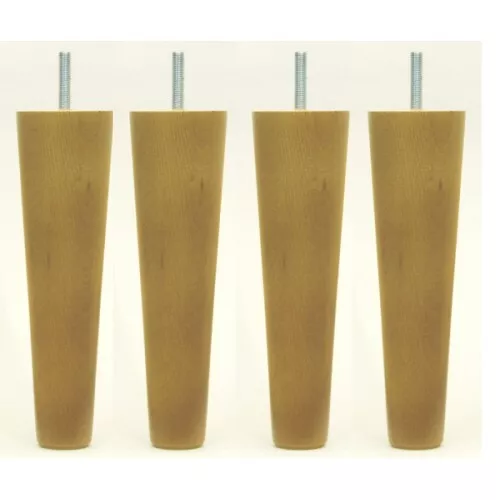 Set of 4 TAPERED SOFA CHAIR FOOTSTOOL LEGS 8