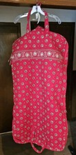 Vera Bradley Red Separates Garment Bag Quilted Travel Luggage NEW