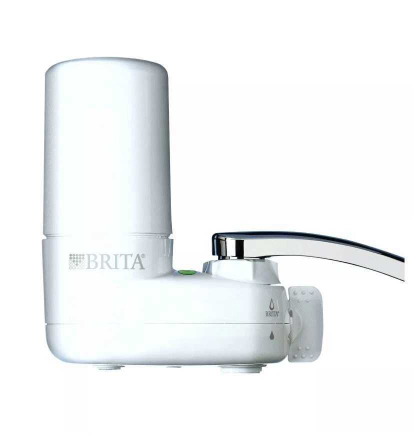 BRITA Faucet Mount WATER FILTRATION SYSTEM FILTER + 2 Filters Lot - New Open Box - Image 4 of 4