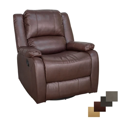 RecPro Charles 30" RV SGR Swivel Glider Recliner Mahogany Chair RV Furniture