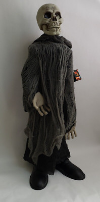 Animated Standing Reaper Halloween YIKES in the yard Sound Activated Spooky New