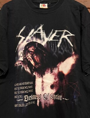 Vintage Slayer 2002 God Hates Us All Darkness Christ Metal Band