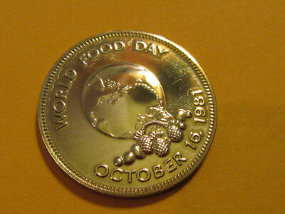 1981 Jamaica One Dollar Coin  FAO  World Food Day  very high grade coins