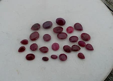 Ruby natural gem mix discount loose parcel over 25 carats
