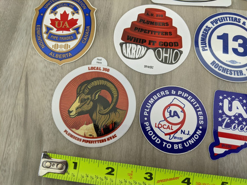 Lot of 10 - UA Pipefitter Plumber Steamfitter LU Local Union Stickers Ram Flag - Bild 13 von 14