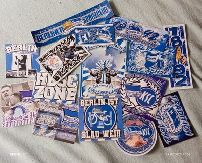Hertha BSC Berlin Aufkleber Sticker 15er Mix
