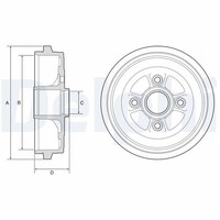 Bremstrommel Hinterachse FüR Nissan Note Micra IV