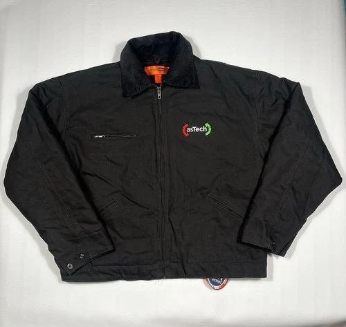 CornerStone Bomber Jacket Mens Large Black Quilted Lined Workwear J763 - product listing photo