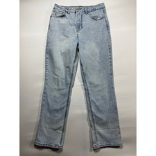 FRYE Women's High Rise Straight Crop Blue Jeans - Size 10/30 30x29 