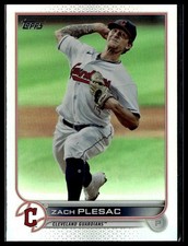 2022 Topps #377 Zach Plesac Rainbow Foil