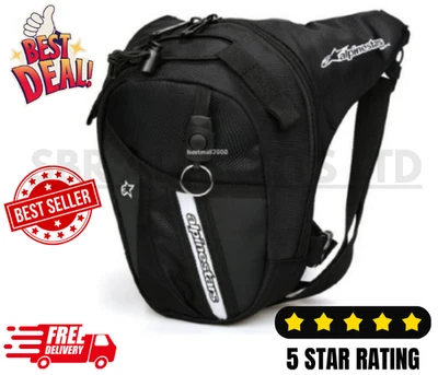 Alpinestars Waterproof Motorcycle Waist Bag | Outdoor Travel Leg Pack | New