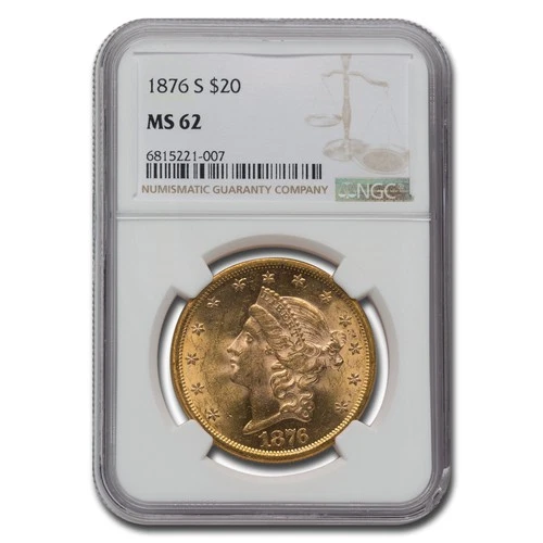 1876-S Liberty Double Eagle — photo from the most recent tracked eBay sale