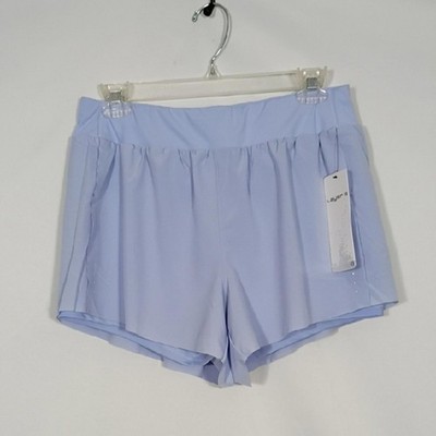 NWT Layer 8 Womns Baby Lavender Fly Away Woven Run Short Size Medium Athletic