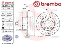 2X Bremsscheibe Brembo 0997502X 2 Bremsscheiben FüR BMW