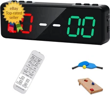 Electronic Scoreboard with Remote Protable LED Digital Cornhole Score Keeper wit