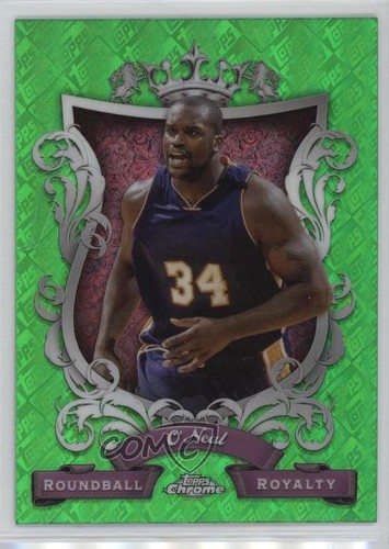2023 Chrome Roundball Royalty Green Topps Refractor Shaquille O'Neal #RR-14 HOF