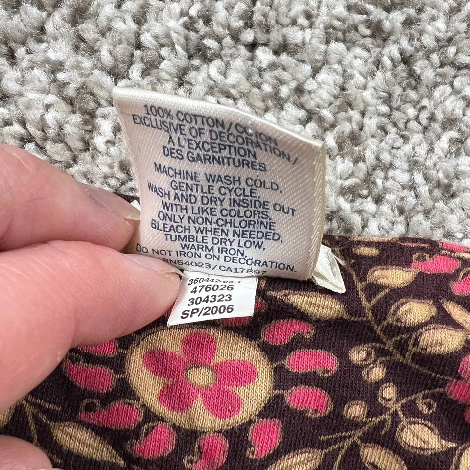 Old Navy Tank Top Womens XL Brown Y2K Hippy Boho Embellished Beaded Fairy Surf - Image 4 of 4