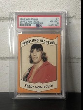 1982 Wrestling All Stars Series B Kerry Von Erich #7 PSA 8 NM-MT Von Erich Icon