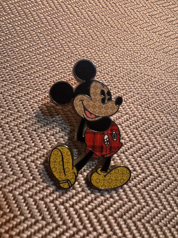 Disney Parks Collection Mickey Mouse Patterns Plaid Circle Floral Boho pin